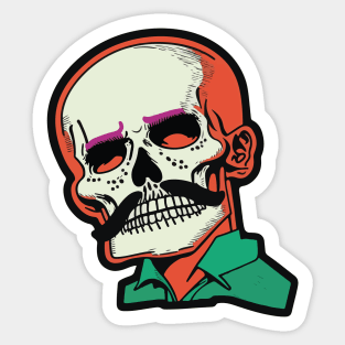 Peeled Face Macho Bully Sticker